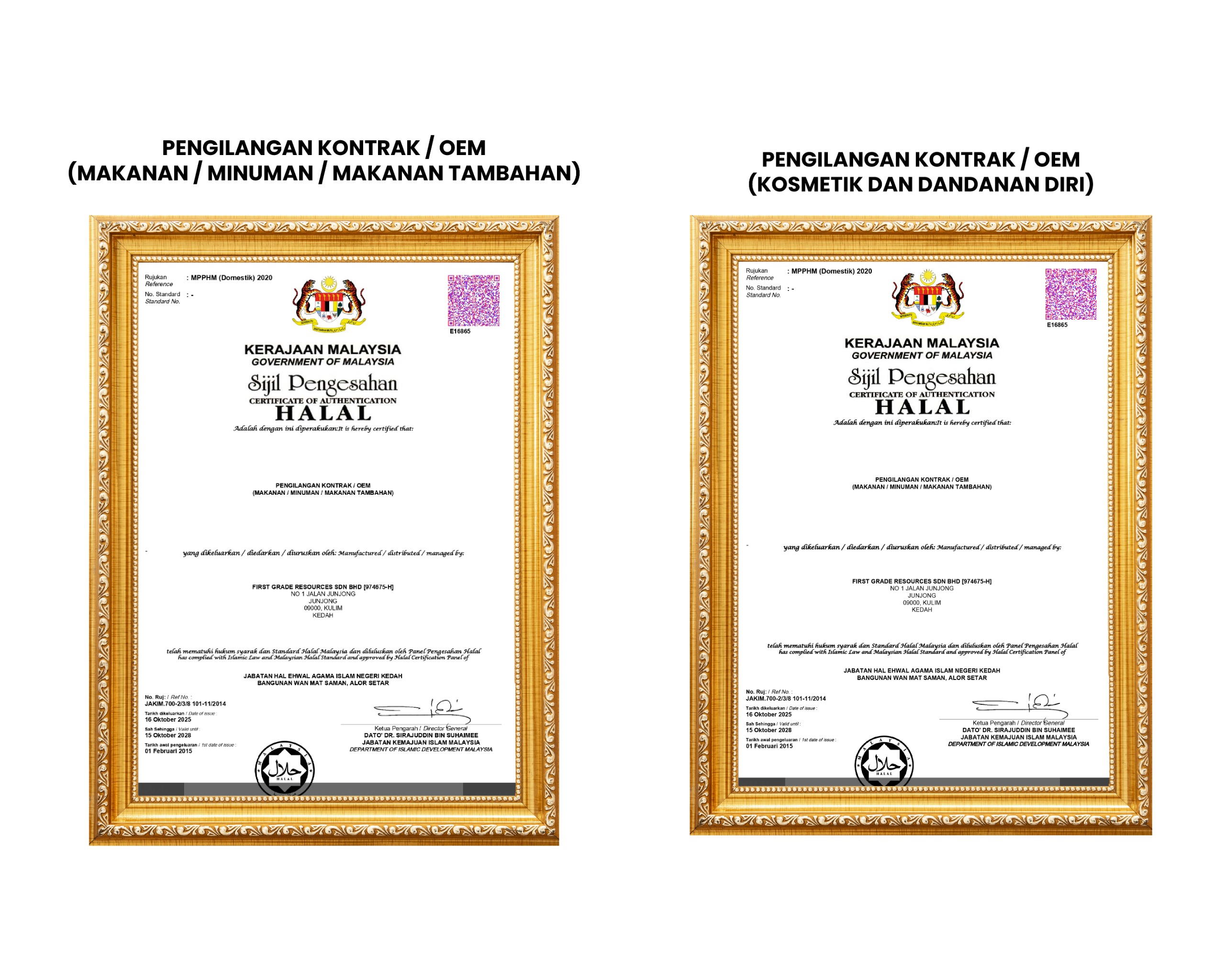 HALAL, GMP & ISO Certified Manufacturing